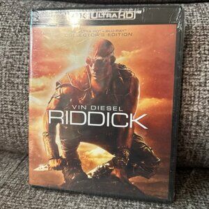 FACTORY SEALED Riddick 4K HD Blu Ray BRAND NEW